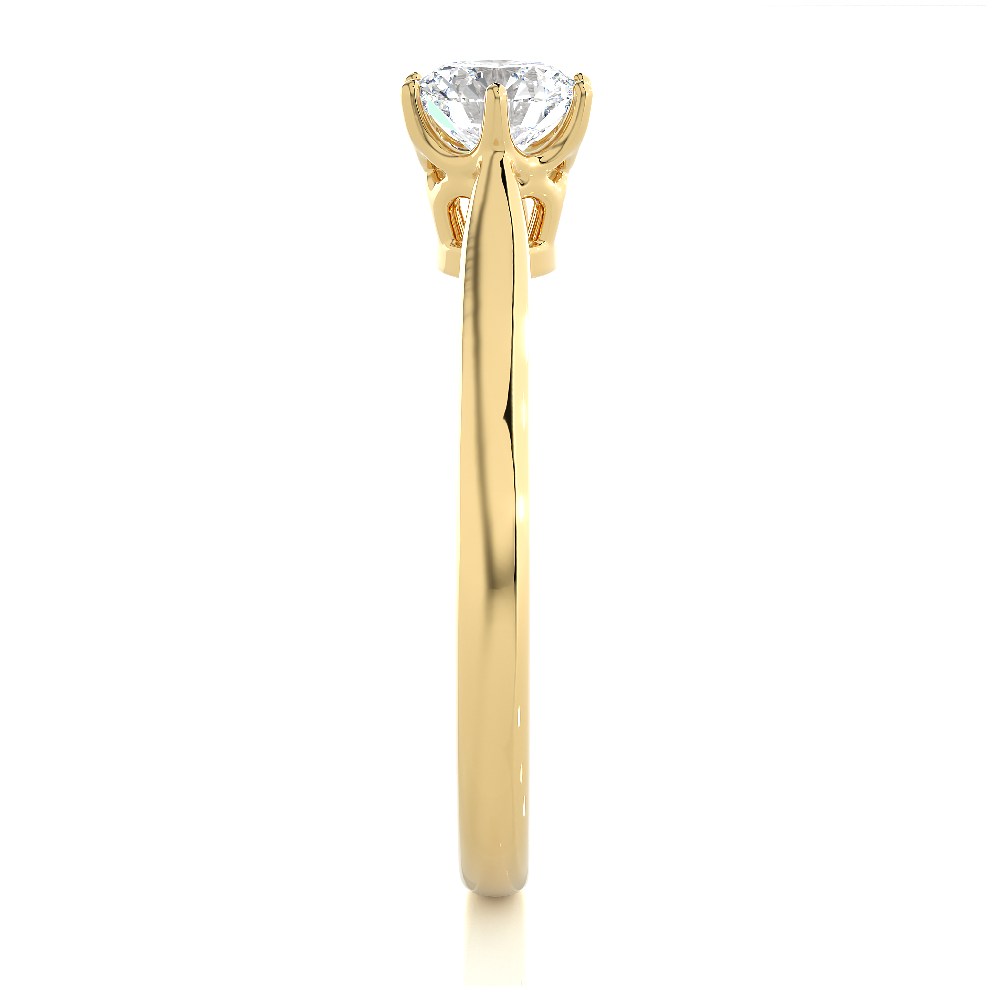 0.53 Carat I Color VS1 Clarity Diamond Studded Natural Diamond Ring.